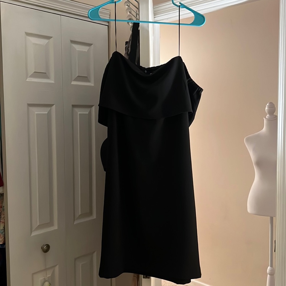 Charles Henry off shoulder dress